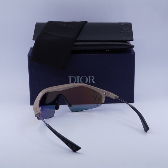 Dior DIORXPLORER M1U 40J7 Shield Sunglasses - Nude/Red Mirror - Picture 10 of 10